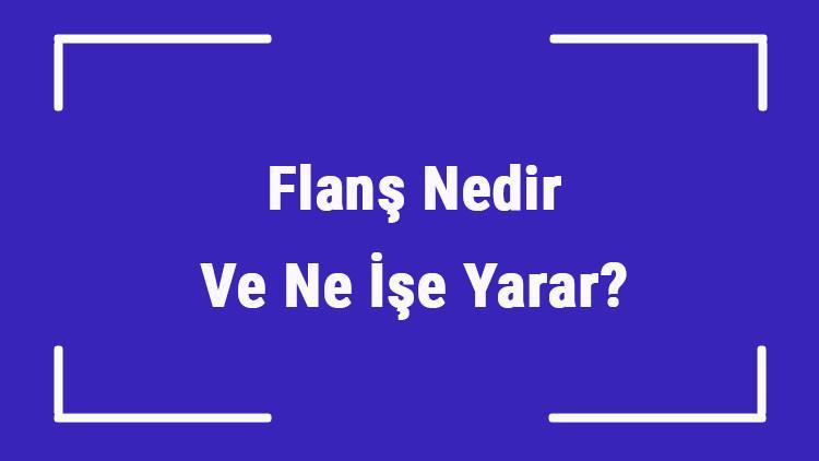 Flanş Nedir Ve Ne İşe Yarar? Flanş Nerelerde Kullanılır Ve Kullanım Alanları Nelerdir