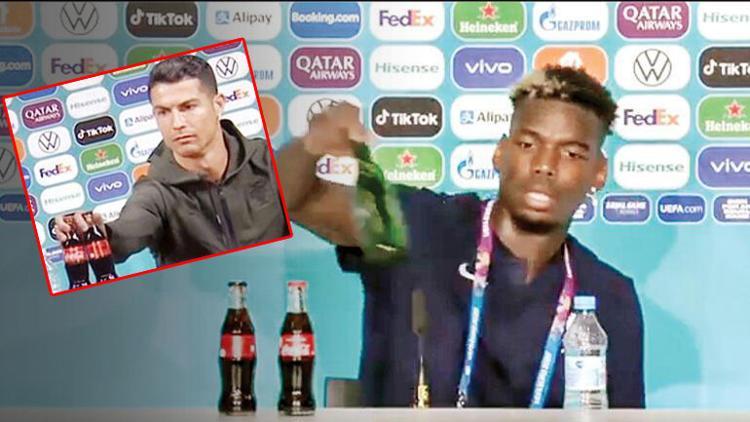 Son Dakika Haberi... EURO 2020'de alkollü içecek markasına ait şişelerin kaldırılması kararı! Paul Pogba sonrası...