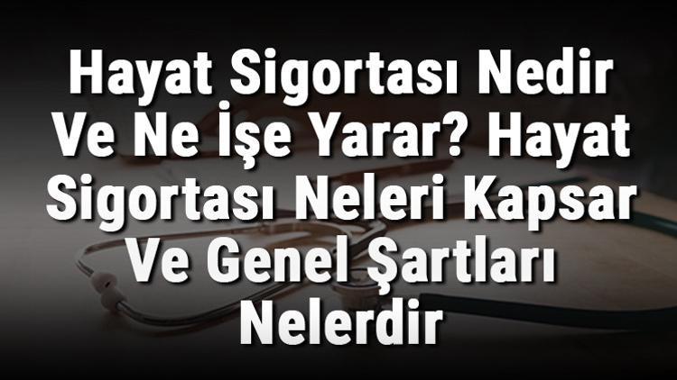 Hayat Sigortası Nedir Ve Ne İşe Yarar? Hayat Sigortası Neleri Kapsar Ve Genel Şartları Nelerdir