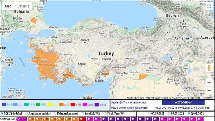 Ege Bölgesi ve Antalya orman yangınları riski açısından bugün ve yarın turuncu kategoride... İzmir Valisi de uyardı