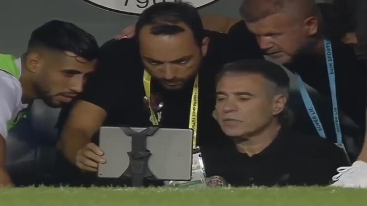 Fenerbahçe - Antalyaspor maçında Ersun Yanalın dikkat çeken görüntüsü