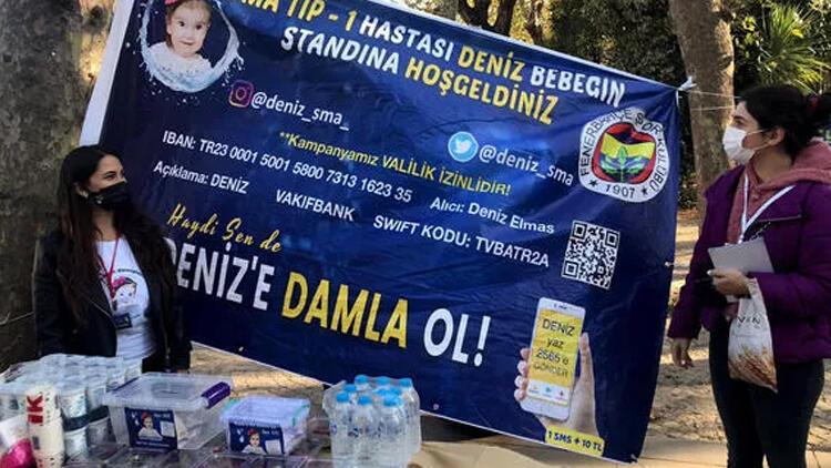 Fenerbahçe taraftar gruplarından SMA hastası Deniz bebeğe destek