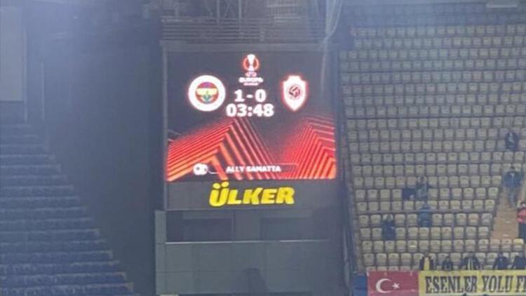 Hürriyet: Fenerbahçe - Royal Antwerp maçında Samattanın attığı gol skorbordu şaşırttı
