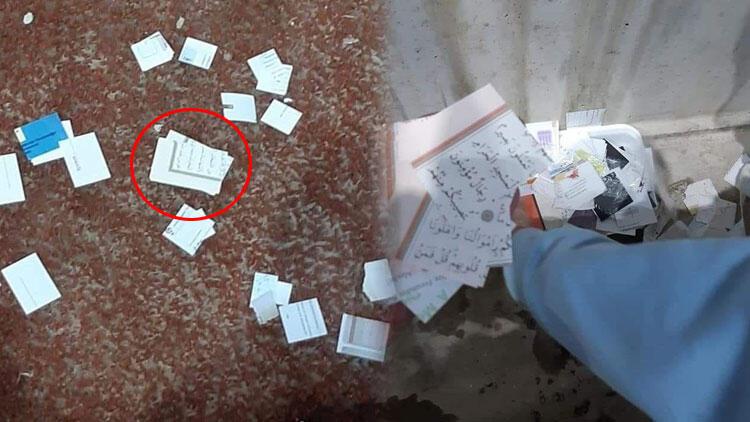 Ayet yazılı kağıttan ve Türk bayrağından konfeti skandalı