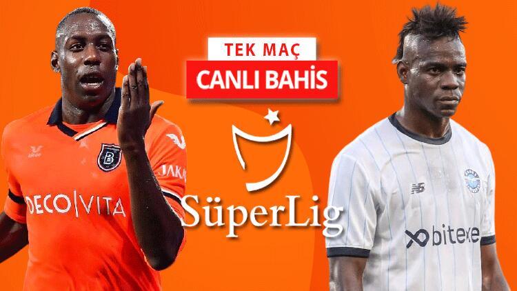 bir tarafta okaka diger tarafta balotelli basaksehir adana demirspor macina super oran ile iddaa oyna spor haberi