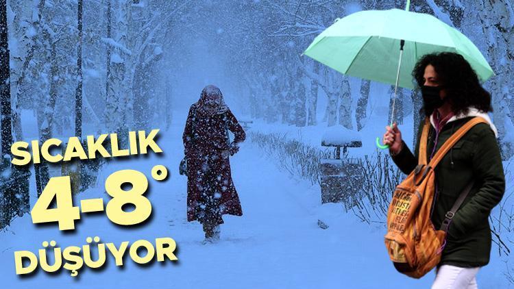 Son dakika... Meteoroloji duyurdu Hava scaklklar 8 derece azalyor, saanak ve kar geliyor