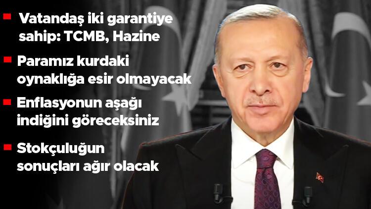 Son dakika: Cumhurbaşkanı Erdoğan: TL Mevduatı 23.8 milyarın üstünde arttı