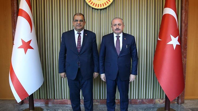 TBMM Başkanı Şentop, KKTC Başbakanı Sucuoğlunu kabul etti