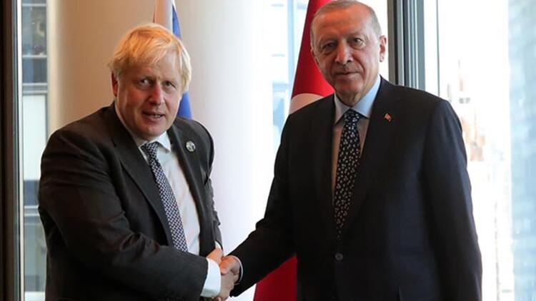 Cumhurbaşkanı Erdoğandan Boris Johnson ile kritik görüşme