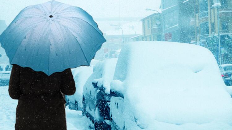 Son dakika... Meteorolojiden yeni hava durumu raporu İstanbuldan kar yağışı başladı
