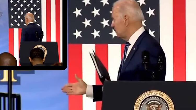 ABD Başkanı Joe Biden bu kez de boşlukla tokalaştı