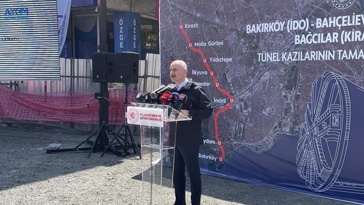 Bakan açıkladı İstanbuldaki metro hattının yüzde 70i tamamlandı