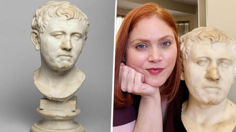 35 dolara aldığı heykel iki bin yıllık Antik Roma büstü çıktı