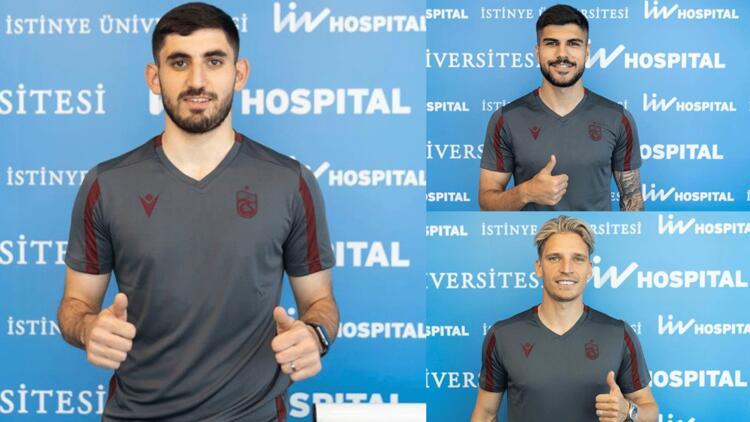 Trabzonsporun yeni transferleri sağlık kontrolünden geçti Doğucan, Eren, Larsen...