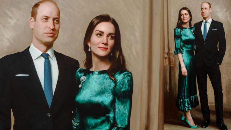 Kate ile William ilk kez: Kral ve kraliçe portresi
