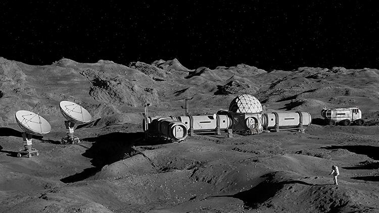 Bilim kurgu değil gerçek... Ay köyü işte böyle kuruluyor Astronotların bir gün Ayda duvar örecek olması fikrine bayılıyorum