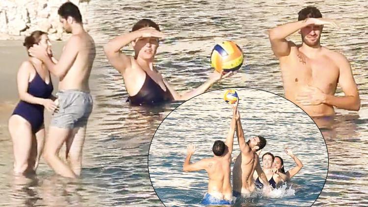 İrem Sak ile Furkan Korkmaz Çeşme'de... Denizde romantizm - Magazin  Haberleri