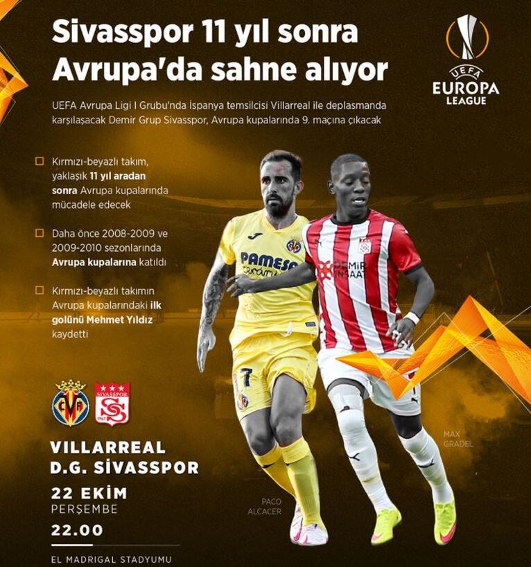 Villarreal Sivasspor maçı saat kaçta, hangi kanalda?