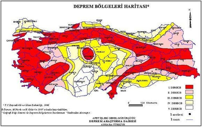 Turkiye Nin Deprem Haritasi Yenilendi Son Dakika Haberler