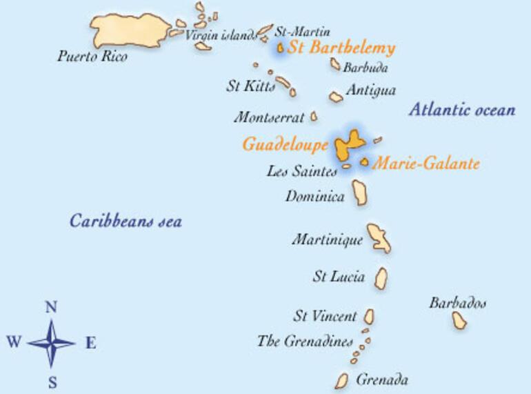 Мартиника на карте. Остров Гваделупа на карте. Где находится мартиника