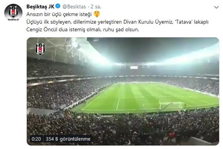 Beşiktaş'tan Galatasaray'a 'üçlü' göndermesi