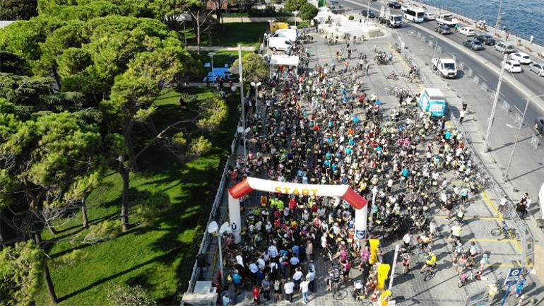 Yüzlerce bisikletli Üsküdar’dan Beykoz’a pedal çevirdi