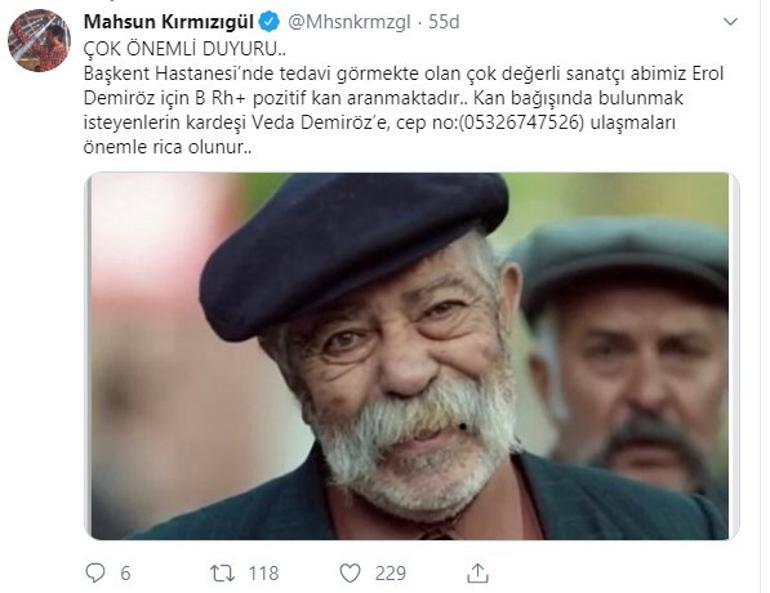 Mahsun Kırmızıgül: Erol Abi'mize kan aranıyor