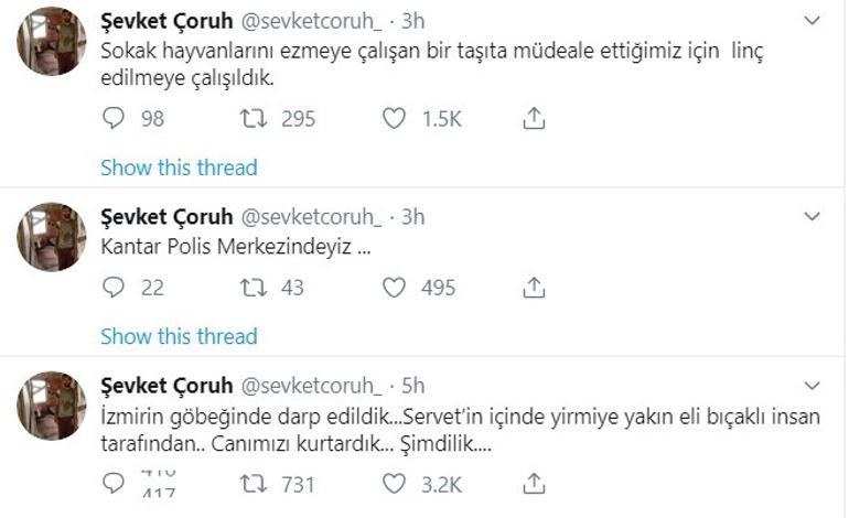 Åevket Ãoruh: Ä°zmirde saldÄ±rÄ±ya uÄradÄ±k