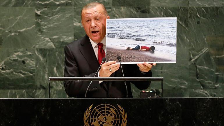 Cumhurbaşkanı Erdoğan BM kürsüsünde konuştu: "İsrail devletinin sınırları neresidir?"