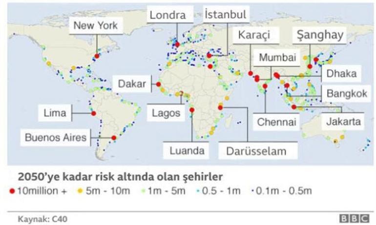 İstanbul dahil çok sayıda metropol risk altında