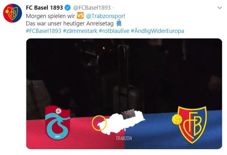 Trabzonspor'un rakibi Basel'den skandal paylaşım!