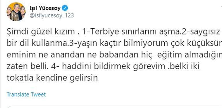 Takipçisi, Yücesoyu çileden çıkardı: Ne annenden ne babandan hiç eğitim almamışsın