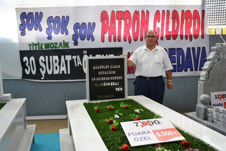 Bu da oldu İndirimli mezar...