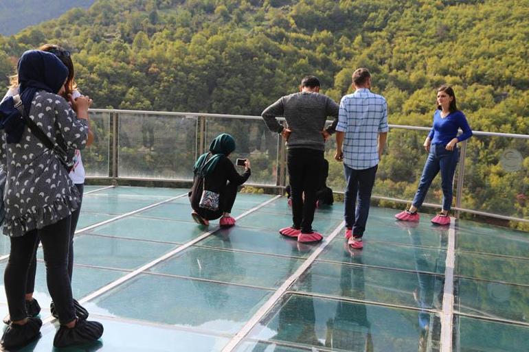 Buraya çıkmak cesaret istiyor Türkiyenin en yükseği... Binlerce kişi ziyaret etti