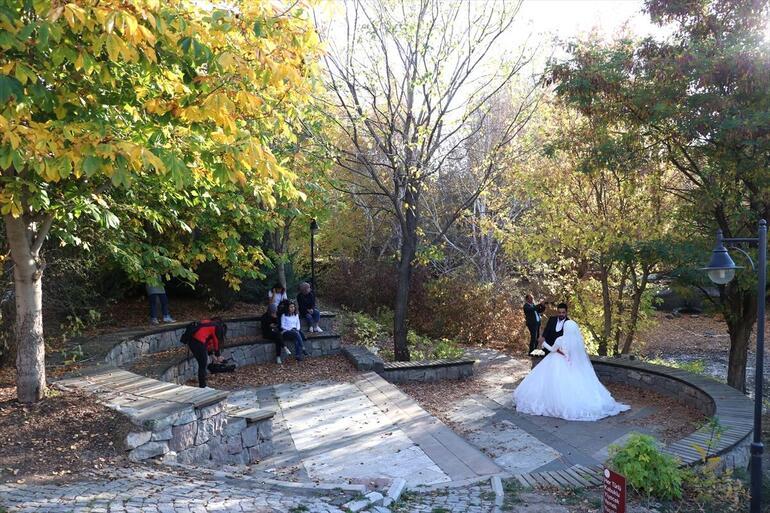 Botanik park evlenecek çiftlerin 'fotoğraf stüdyosu' oldu