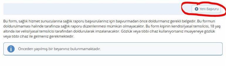 Sürücü raporu beyan başvurusu nasıl yapılır Sürücü belgesi sağlık raporu nereden alınır