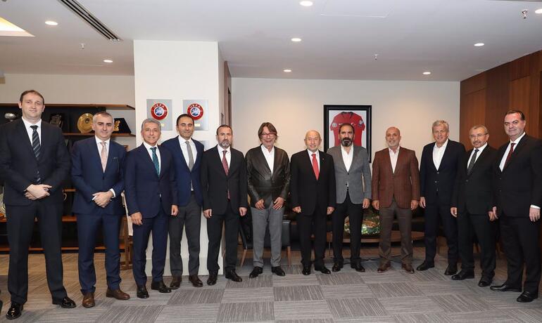 Kulüpler Birliği Vakfı yöneticilerinden TFF Başkanı Nihat Özdemir'e ziyaret