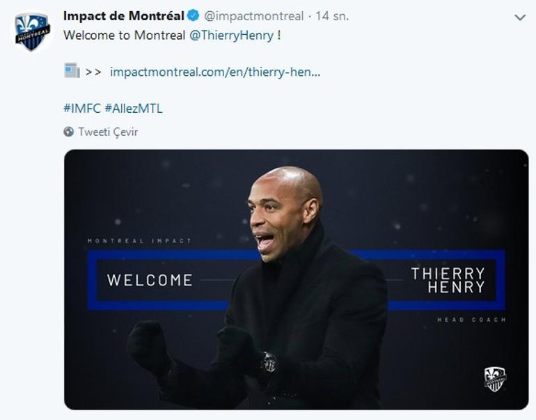 Thierry Henry Montreal Impact'te