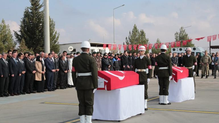 Havanlı saldırı şehidi 2 uzman çavuş, törenle uğurlandı