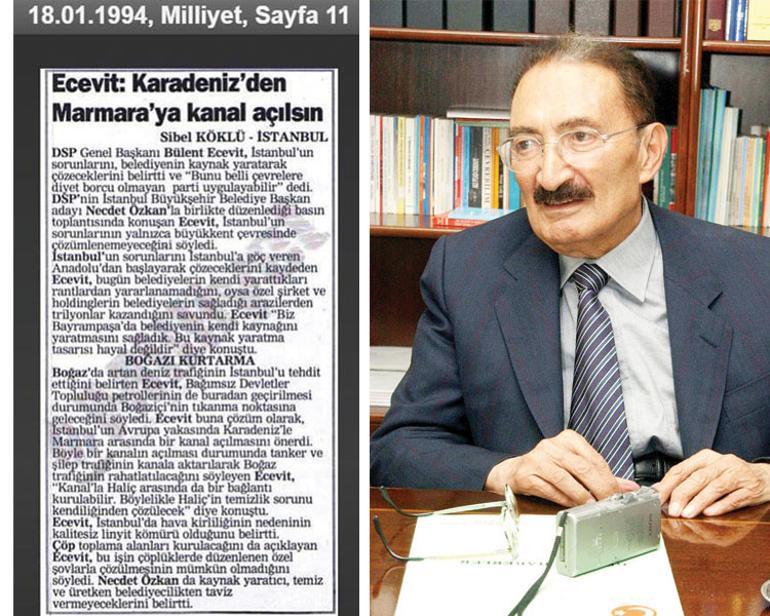Kanal İstanbul’un fikir babası Ecevit’tir