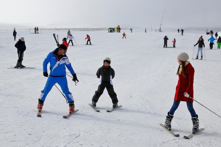 Erciyes'te hafta sonu yoğunluğu