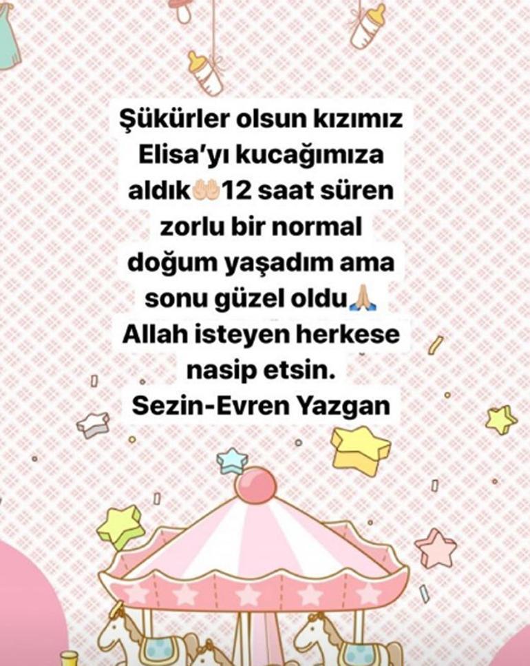 Dede olan Mehmet Ali Erbil'den ilk paylaşım