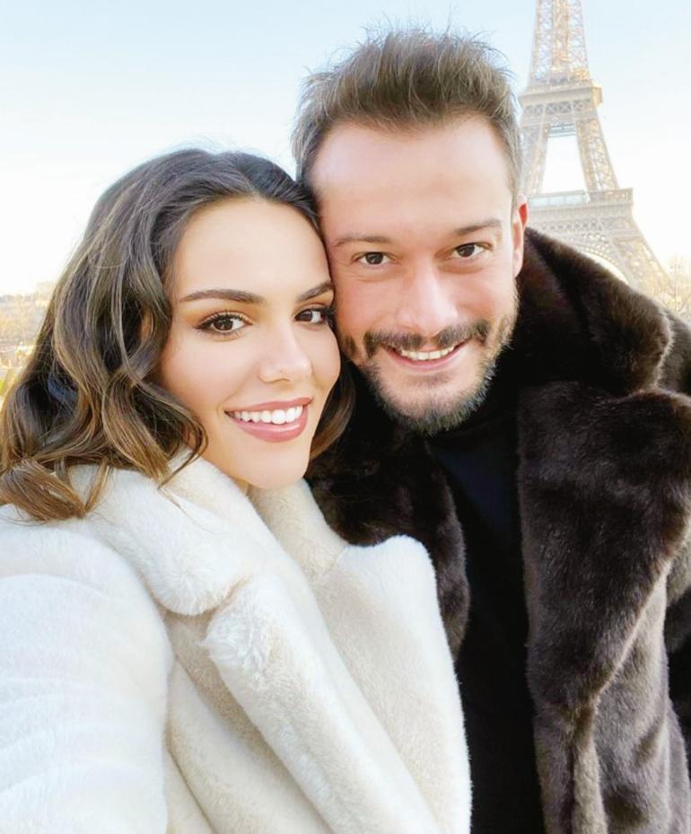 Özgü Kaya ile Burak Serdar Şanal yeni yıla Paris’te girdi