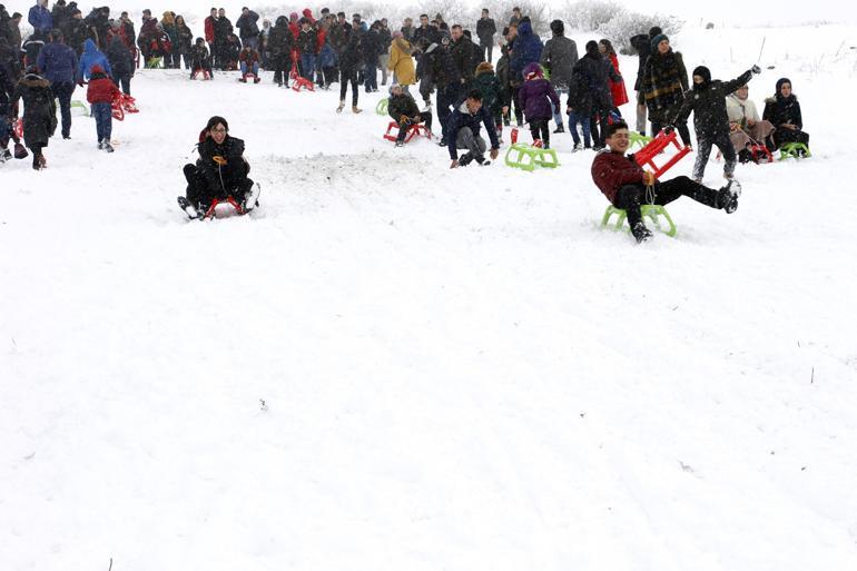 Ordu’da kızak şenliği