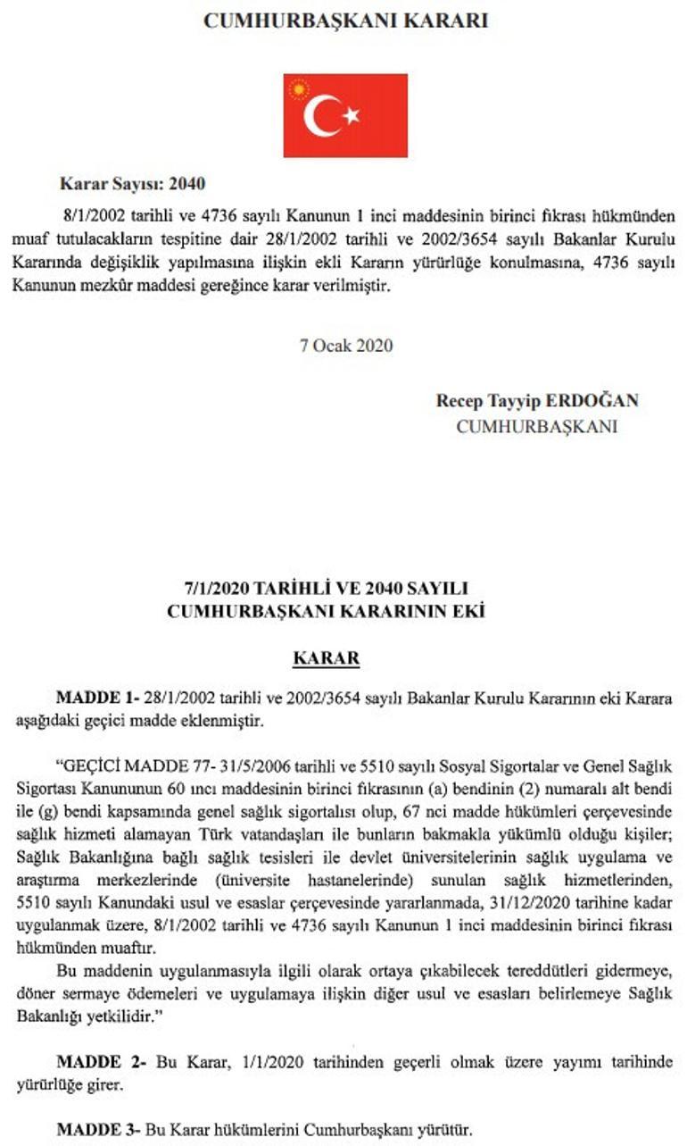 Prim borcu olan Bağ-Kur ve GSS'lilere iyi haber! Hastane hizmetlerinden yararlanabilecekler