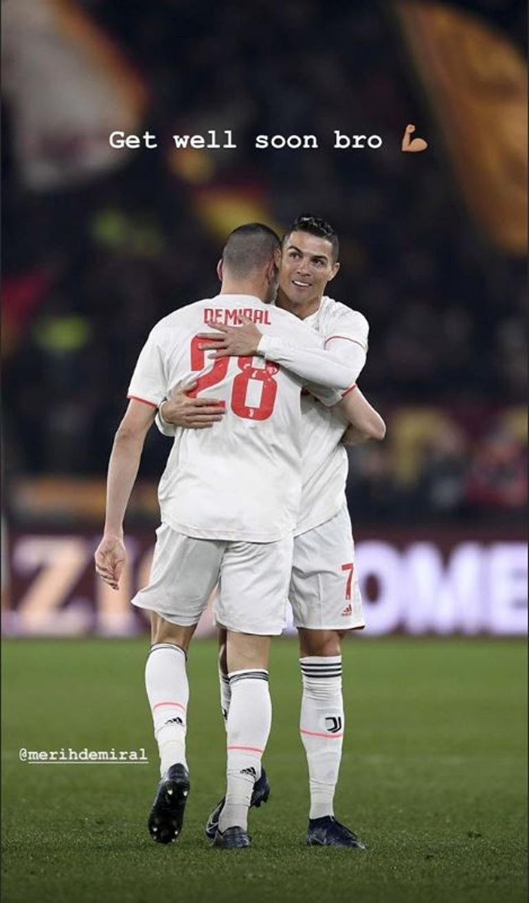 Cristiano Ronaldo'dan Merih Demiral mesajı