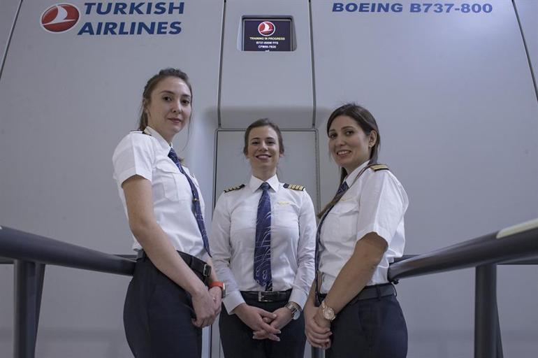 THY, kadın pilot sayısında 211 ile tarihi rekor kırdı