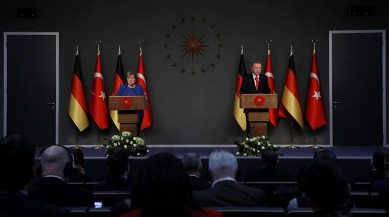 Son dakika haberler... Cumhurbaşkanı Erdoğan ve Merkelden ortak açıklama