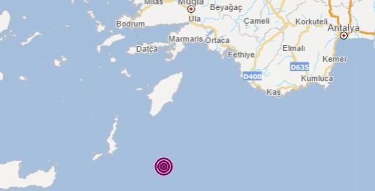 Son dakika haberi Akdenizde şiddetli deprem 5.4 ile salladı