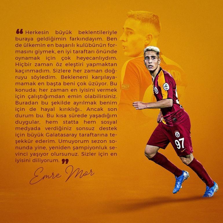 Emre Mor'dan Galatasaray'a veda mesajı!